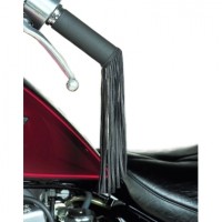 Kožené třásně Held na rukojeti motocyklu, kůže, černé